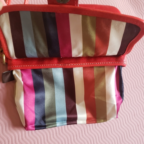 Coach Y2K 65th Anniversary Striped Legacy Lining Gigi Wristlet w Turnlock  Red - Picture 8 of 16
